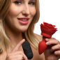 28X Silicone Vibrating Rose Anal Plug with Remote