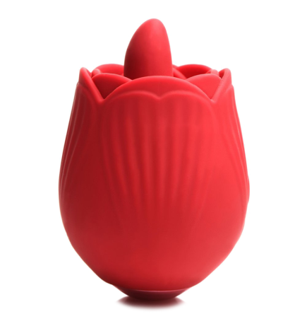 10X French Rose Licking and Vibrating Stimulator