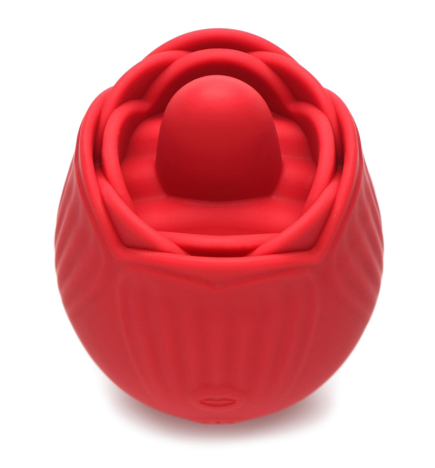 10X French Rose Licking and Vibrating Stimulator