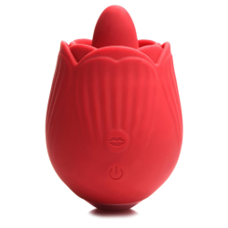 10X French Rose Licking and Vibrating Stimulator