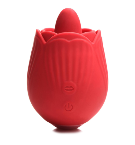 10X French Rose Licking and Vibrating Stimulator