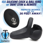 10X Vibrating Silicone Cock Ring with Taint Stim and Remote