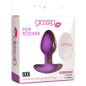 10X Pop Rocker Vibrating Silicone Plug with Remote - Violet