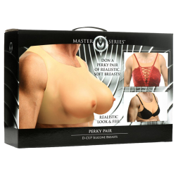 Perky Pair D-Cup Wearable Silicone Breasts