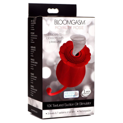 Royalty Rose Textured Suction Clit Stimulator