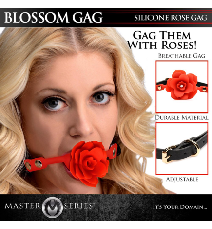 Blossom Silicone Breathable Rose Gag