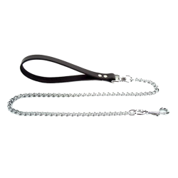Axovus Flat Link 3/4" Leather Leash