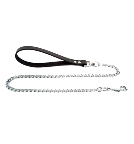 Axovus Flat Link 3/4" Leather Leash