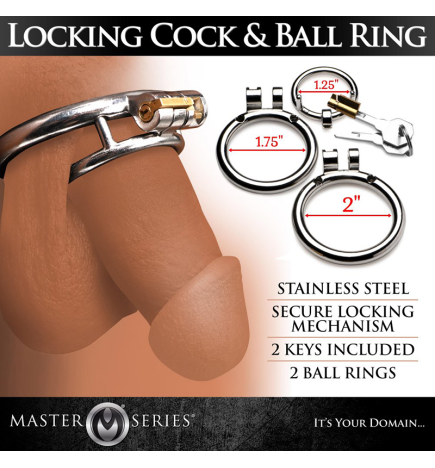 Locking Cock and Ball Ring