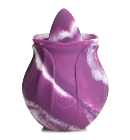 10X Purple Twirl Silicone Licking Rose