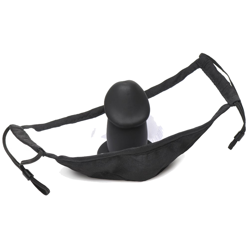 Mouth-Full Dildo Gag Face Mask