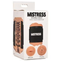 Double Shot Mouth and Pussy Stroker - Medium