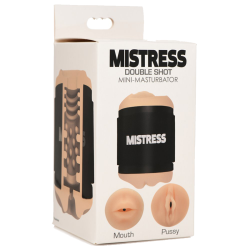 Double Shot Mouth and Pussy Stroker - Light