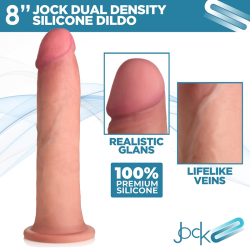 Ultra Realistic Dual Density Silicone Dildo - 8 Inch