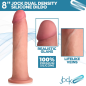 Ultra Realistic Dual Density Silicone Dildo - 8 Inch