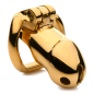 Midas 18K Gold-Plated Locking Chastity Cage