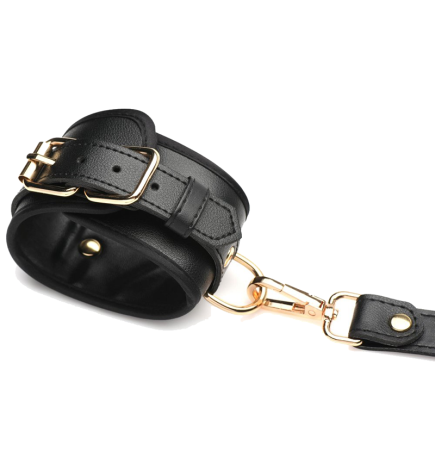 Black Bondage Thigh Harness with Bows