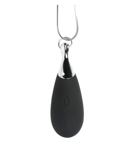 10X Vibrating Silicone Teardrop Necklace