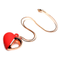 10X Vibrating Silicone Heart Necklace