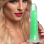 7 Inch Glow-in-the-Dark Silicone Dildo - Green
