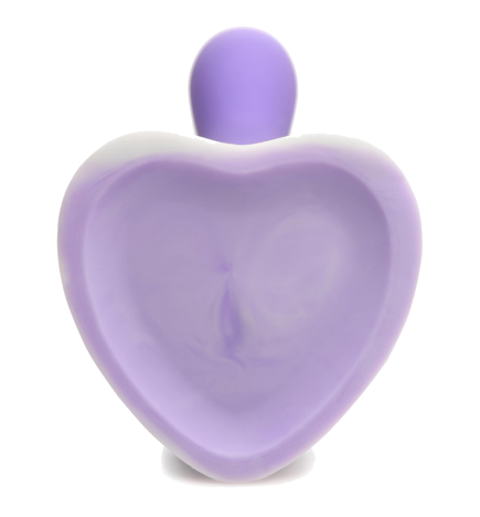 Slim G-Spot Silicone Purple and White Dildo