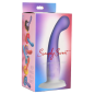 Slim G-Spot Silicone Purple and White Dildo