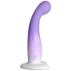 Slim G-Spot Silicone Purple and White Dildo