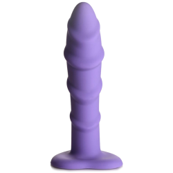Swirl Silicone Purple Dildo