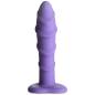 Swirl Silicone Purple Dildo