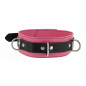 Strict Leather Deluxe Locking Collar - Pink & Black