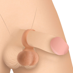 28X Vibrating Realistic Balls with Remote Cock Ring