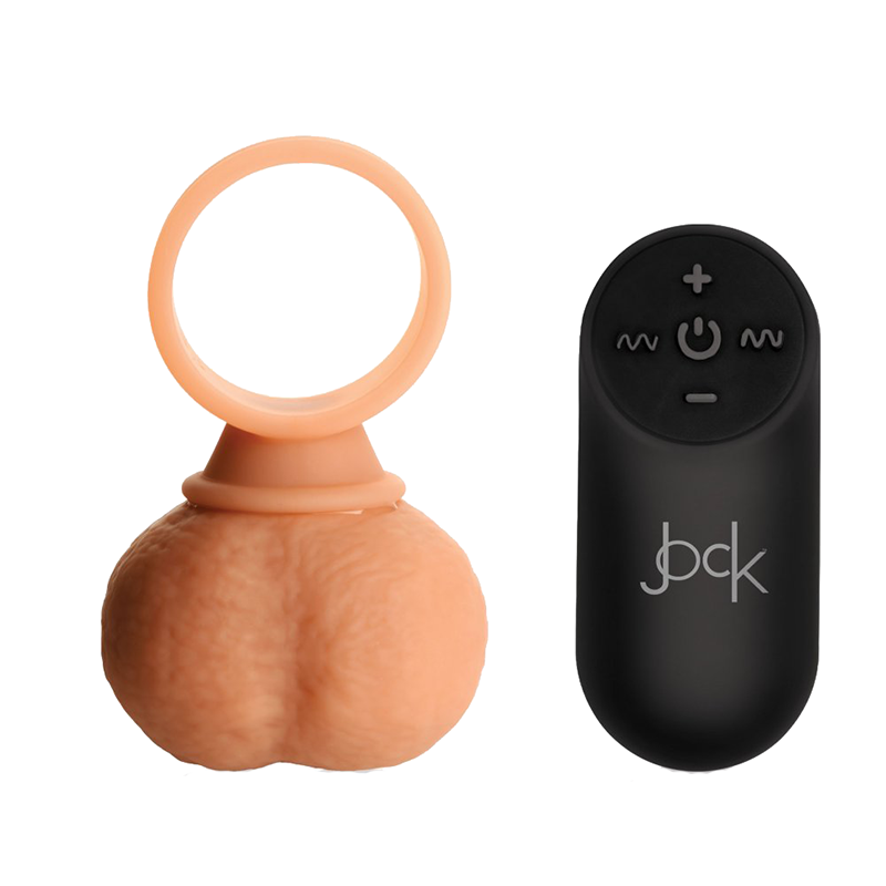 28X Vibrating Realistic Balls with Remote Cock Ring