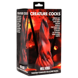 Hell Kiss Twisted Tongues Silicone Dildo