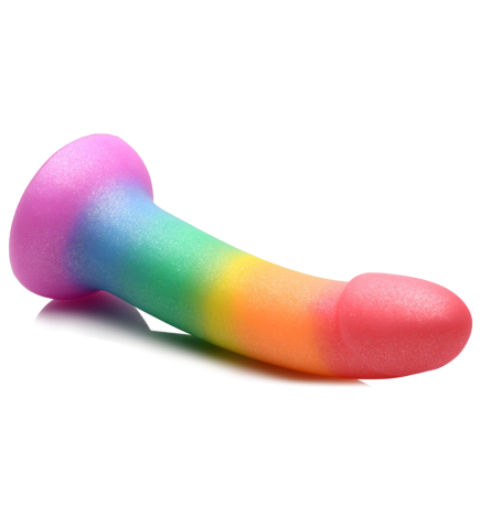 Phallic Rainbow Silicone Dildo