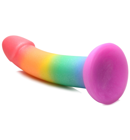 Phallic Rainbow Silicone Dildo
