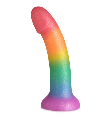 Phallic Rainbow Silicone Dildo