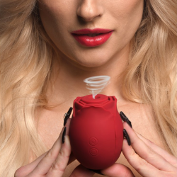 Mystic Rose Sucking and Vibrating Silicone Rose