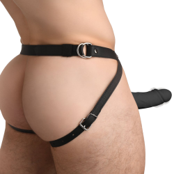 2 Inch Erection 28X Vibrating Silicone Penis Sheath - Black
