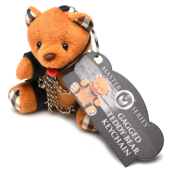 Gagged Teddy Bear Keychain