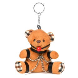 Gagged Teddy Bear Keychain