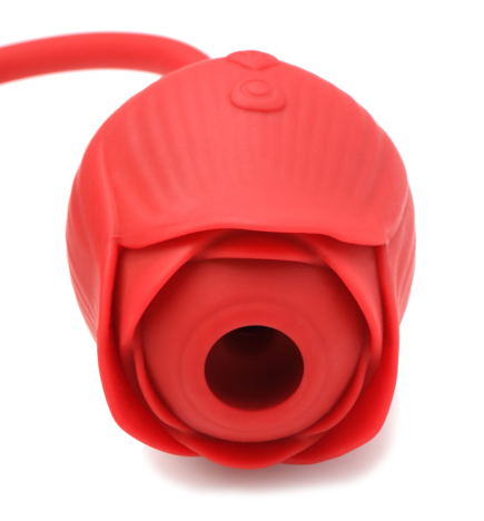 10X Romping Rose Suction and Thrusting Vibrator