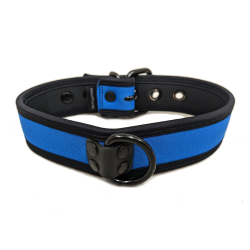 Mr. S Neo Bold Color Puppy Collar - Cobalt
