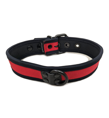 Mr. S Neo Bold Color Puppy Collar - Red