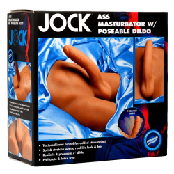 JOCK Male Ass Masturbator with Posable Dildo