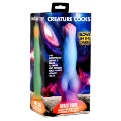 Space Cock Glow-in-the-Dark Silicone Alien Dildo