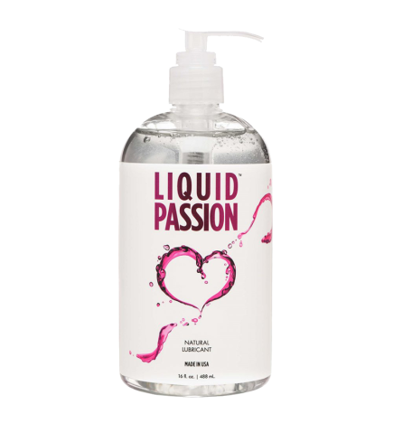Liquid Passion Natural Lubricant - 8,16, 34 oz.