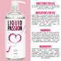 Liquid Passion Natural Lubricant - 8,16, 34 oz.