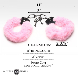 Cuffed in Fur Furry Handcuffs - Pink