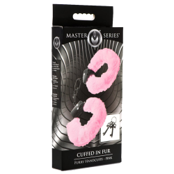 Cuffed in Fur Furry Handcuffs - Pink