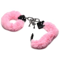Cuffed in Fur Furry Handcuffs - Pink